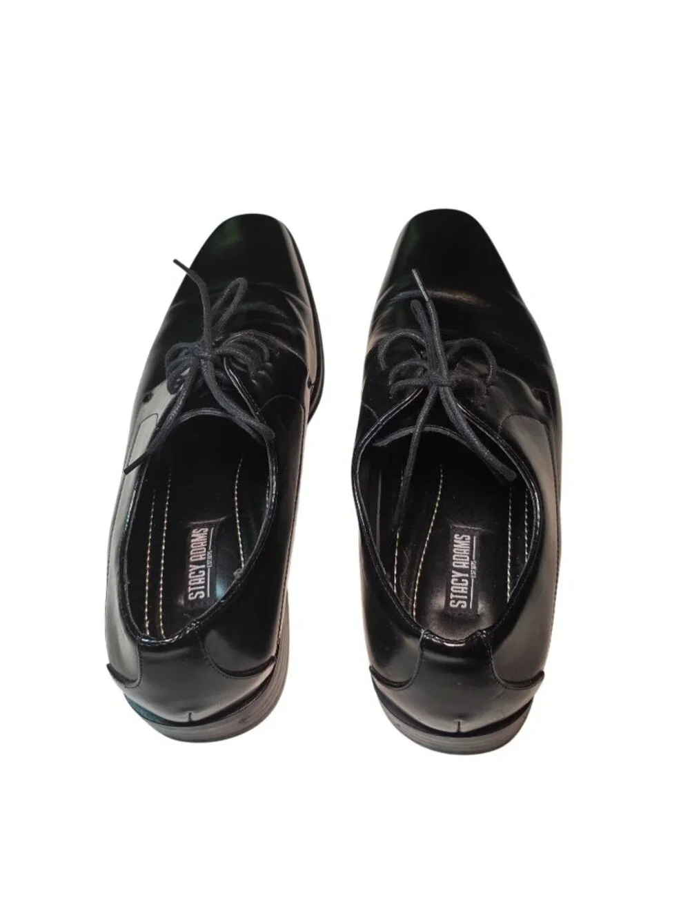 Stacy Adams Black Leather Oxfords Lace-Up (SKU#2129)